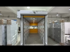 Ducha de aire de puerta rodante de alta velocidad con sensores de filtración y seguridad HEPA 99.995%