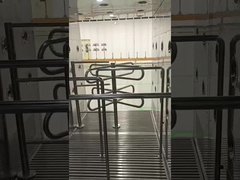 Ducha de aire con posicionamiento interno de acero inoxidable 304 y sistema de eliminación de polvo de lavado de agua en el fondo