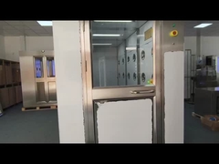 Ducha de aire de esquina con sistema integrado de limpieza de suelas: Solución integral de descontaminación de personal