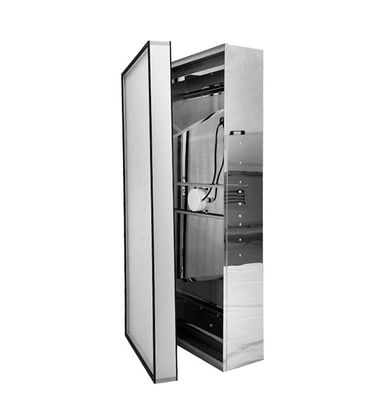 Unidad de filtro de ventilador FFU Sala limpia Acero inoxidable / aleación de zinc Padrones de flujo de aire personalizables