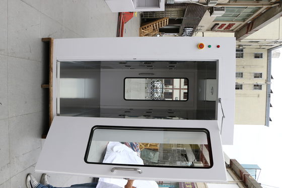 Cuarto limpio de aluminio gabinete de ducha de aire de acero recubierto en polvo personalizable / SUS304