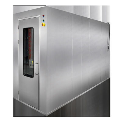 Sala de ducha de aire de acero inoxidable con velocidad del viento controlada con 1800W de potencia y tiempo de ducha de aire ajustable