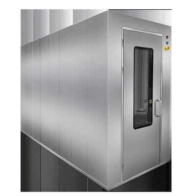 Sala de ducha de aire de acero inoxidable con velocidad del viento controlada con 1800W de potencia y tiempo de ducha de aire ajustable