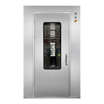 Sala de ducha de aire de acero inoxidable con velocidad del viento controlada con 1800W de potencia y tiempo de ducha de aire ajustable