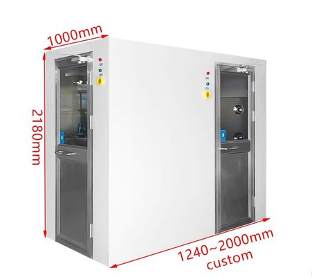 Cuarto de ducha de aire de ángulo derecho inteligente ducha de aire OEM / ODM aceptable