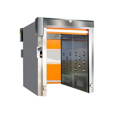 Sala de ducha de aire de carga inteligente de 3000W con placa de acero recubierta de SUS304/Pulver y tiempo de ducha de aire ajustable de 0-99s