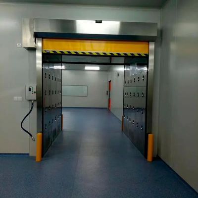 Sala de ducha de aire de carga inteligente de 3000W con placa de acero recubierta de SUS304/Pulver y tiempo de ducha de aire ajustable de 0-99s