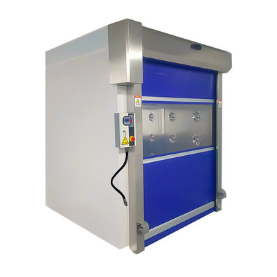 Sala de ducha de aire totalmente automática de acero inoxidable 304 con velocidad de aire de 25-28M/S y tiempo de ducha ajustable de 0-99s