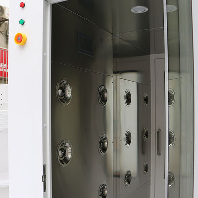 Sala de ducha de aire de acero inoxidable 304 - Equipo de sala limpia personalizado con velocidad del viento de 13-25 m/s