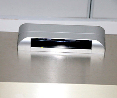 Puerta enrollable antiexplosión de acero inoxidable con ojos eléctricos de seguridad y revestimiento francés de PVC de doble cara