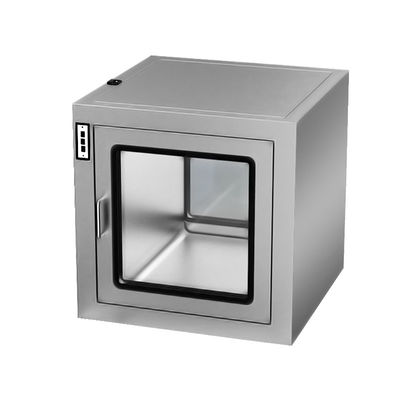 Caja de pases de acero inoxidable de grado GMP con bloqueo electrónico para transferencia de salas limpias