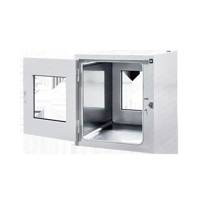Caja de paso de flujo laminar de acero inoxidable personalizable con enclavamiento mecánico para salas blancas