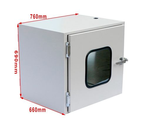 Caja de paso de sala limpia estática de laboratorio personalizada con tratamiento de arco interno y conexión sin fisuras