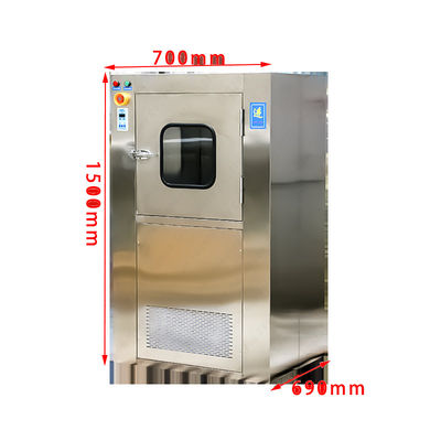 MRJH Single Story Puerta plana Control manual Interbloqueo Interior Exterior Todo de acero inoxidable Ducha de aire Caja de pase