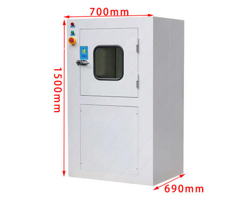 MRJH Single Story Control Manual Puerta de bloqueo exterior Lank Finish Hoja laminada en frío Interior Ss. Ducha de aire Caja de pases