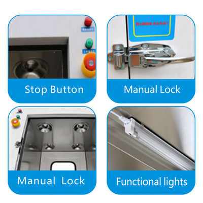 MRJH Single Story Control Manual Puerta de bloqueo exterior Lank Finish Hoja laminada en frío Interior Ss. Ducha de aire Caja de pases