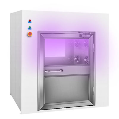 Caja de paso UV de flujo laminar de acero inoxidable personalizable para aplicaciones en salas limpias
