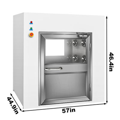 Caja de paso UV de flujo laminar de acero inoxidable personalizable para aplicaciones en salas limpias