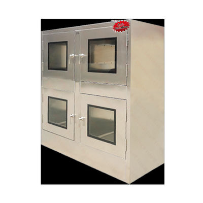 MRJH Antirradiación Puerta plana de doble capa Manual Cerradura de control conjunto mecánico Acero inoxidable Ventana de transferencia ordinaria