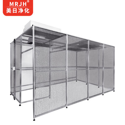 Sala limpia modular con certificación GMP Clase 100-10000 Sala portátil libre de polvo personalizable para uso industrial