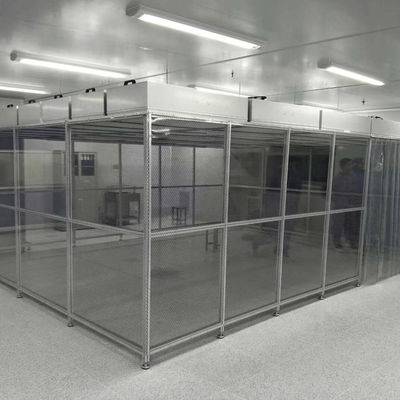 Sala limpia modular con certificación GMP Clase 100-10000 Sala portátil libre de polvo personalizable para uso industrial