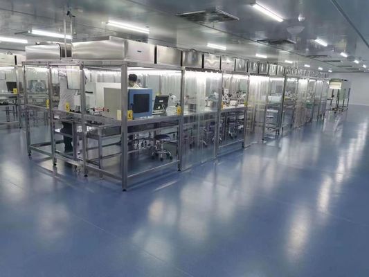 Estación de trabajo modular de sala limpia personalizada con unidades de filtro de ventilador HEPA y cumplimiento ISO5 ~ ISO9