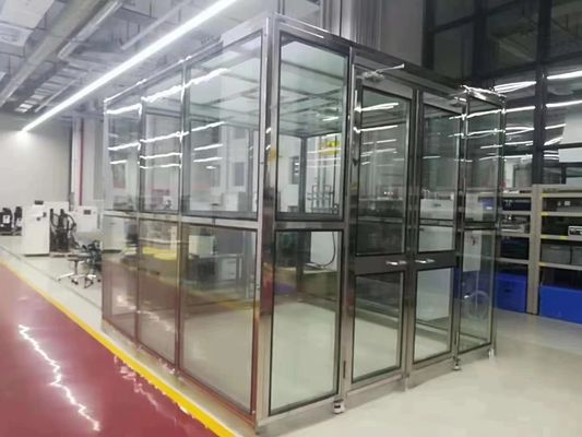 Estación de trabajo modular de sala limpia personalizada con unidades de filtro de ventilador HEPA y cumplimiento ISO5 ~ ISO9