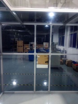 Sala limpia de paredes blandas modulares ISO 8 personalizable para todos los tamaños y tipos