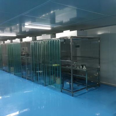 Cabina para sala limpia ISO Clase 5 con construcción de aluminio antiestático y control de flujo de aire ajustable