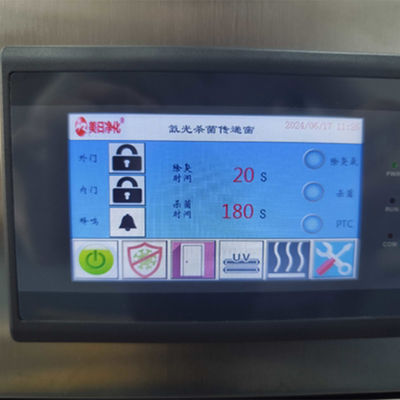 Pintura de placas frías personalizadas de acero inoxidable Caja de pases de sala limpia con bloqueo electrónico