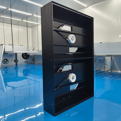 Unidad de ventilador de filtro FFU resistente a la corrosión pintura de placa fría negra para sala limpia