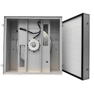 Unidad de filtro de ventilador con placa de zinc aluminizada con velocidad de aire HEPA de 0,45 a 0,75 m/s y 2 años de garantía para equipos de sala limpia