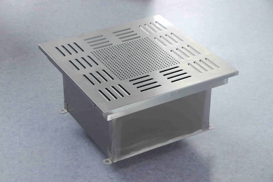450×450×480 mm salida de aire HEPA a través de un canal líquido con construcción resistente a la corrosión e instalación sin herramientas para la ventilación de las salas limpias