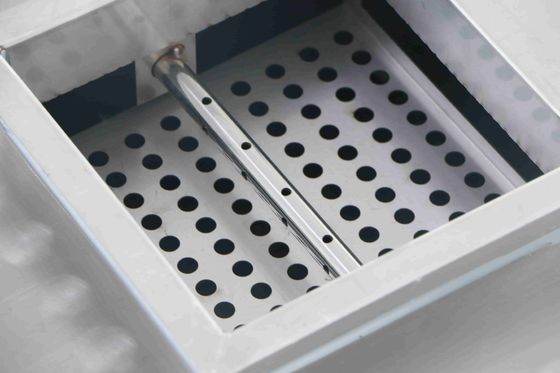 450×450×480 mm salida de aire HEPA a través de un canal líquido con construcción resistente a la corrosión e instalación sin herramientas para la ventilación de las salas limpias