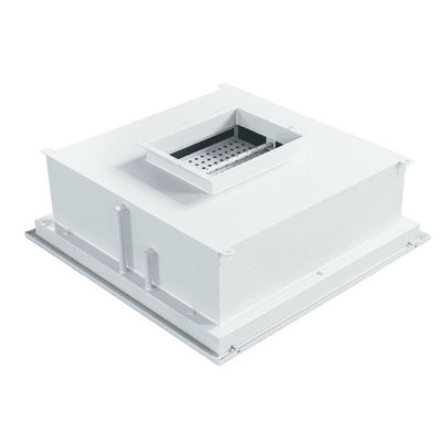 Ventilación HEPA a través de fosas líquidas con instalación sin herramientas y construcción resistente a los productos químicos para el cumplimiento sanitario en plantas químicas y alimentarias