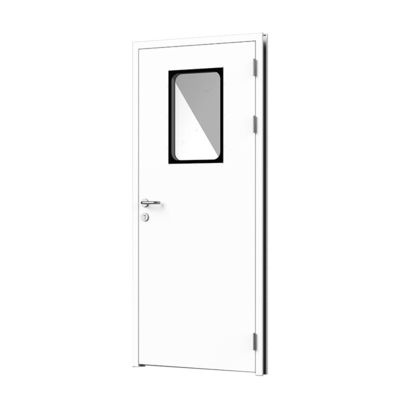 ISO 14644 Puerta de acero de sala limpia con sellado hermético.