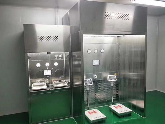 Cabina de pesaje de presión negativa GMP H14 filtración HEPA Sistema de contención de polvo