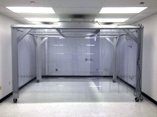 Recinto de sala limpia personalizado con marco de acero inoxidable 304, cumplimiento de la clase 5 de ISO y filtración HEPA FFU 34 ×