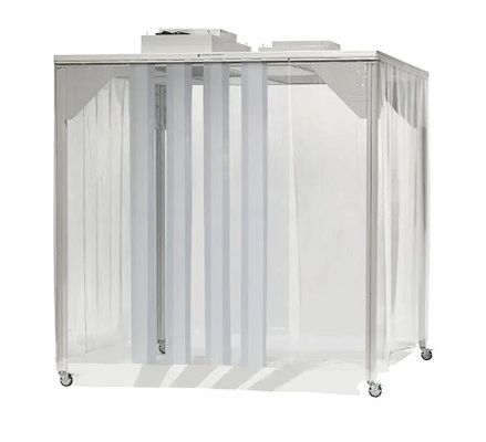 ISO 5 Stand limpio con sistema HEPA FFU. Diseño modular y móvil para laboratorios / electrónica