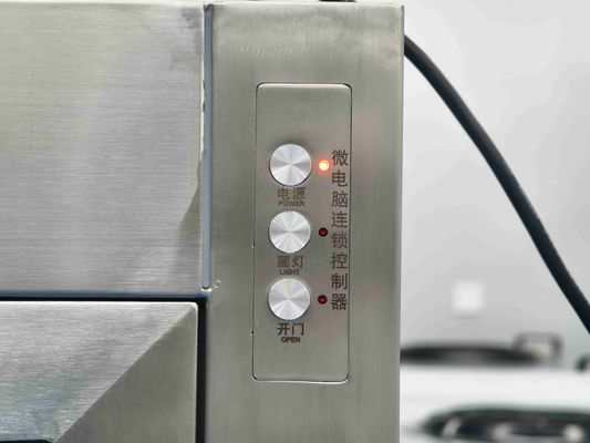Caja de acceso de bloqueo electrónico de acero inoxidable de doble cámara con esterilización UV para el control de la contaminación de las salas limpias