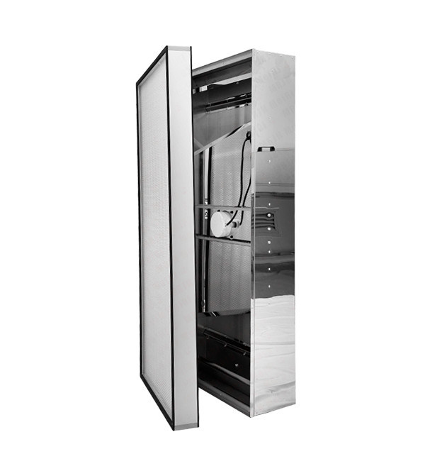 Unidad de filtro de ventilador HEPA de acero inoxidable con control de presión estática para aplicaciones en salas limpias
