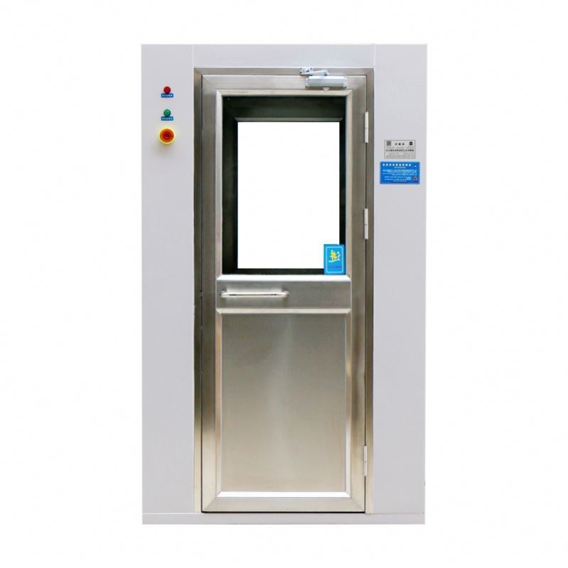 Sala de ducha de aire modular personalizada con temporizador ajustable de 0-99s y ángulo de flujo de aire de 360 ° en placa de acero recubierta de polvo SUS304/