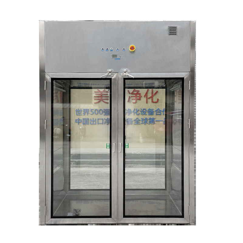 caja de entrada de doble puerta de carga de acceso a la ducha de aire caja de entrada para la industria de procesamiento de alimentos fabricas de electrónica LED