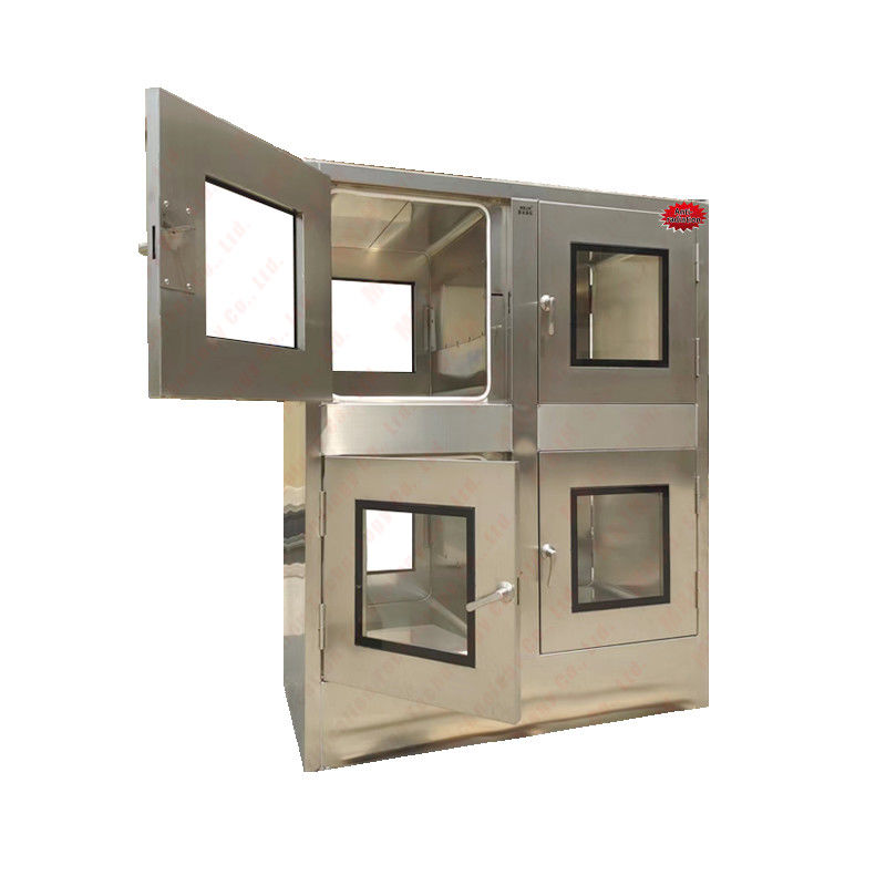 MRJH Antirradiación Puerta plana de doble capa Manual Cerradura de control conjunto mecánico Acero inoxidable Ventana de transferencia ordinaria