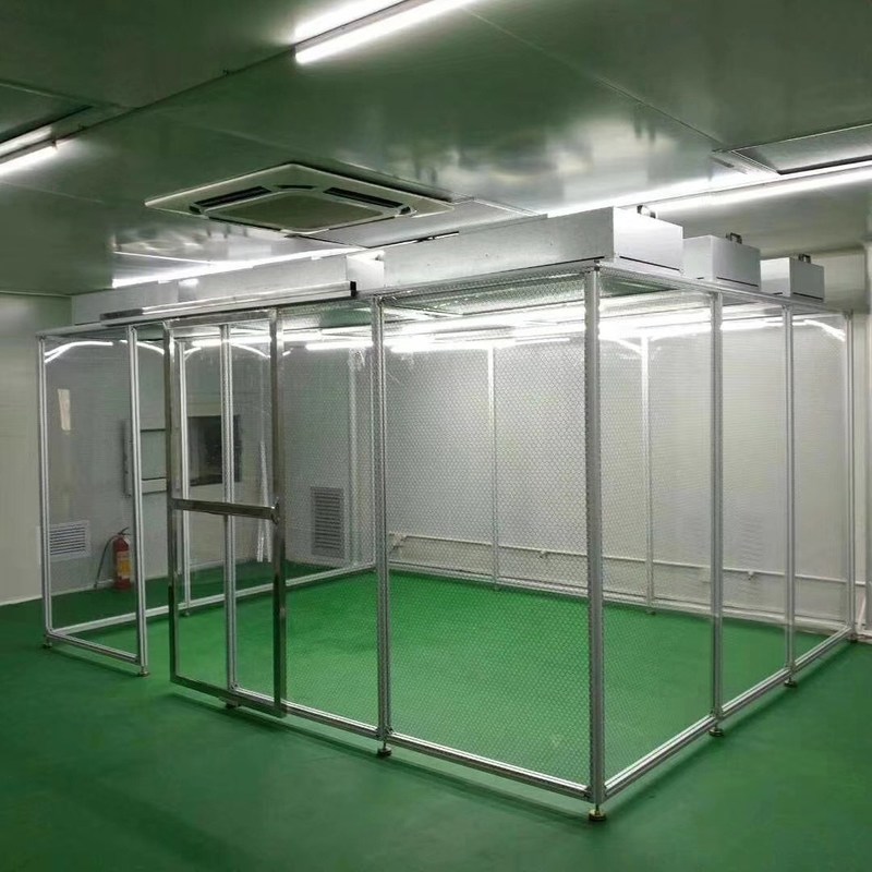 Sala limpia modular con certificación GMP Clase 100-10000 Sala portátil libre de polvo personalizable para uso industrial