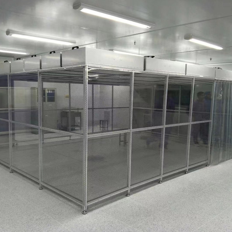 Sala limpia modular personalizable con filtración HEPA y cumplimiento de ISO 8 para aplicaciones industriales