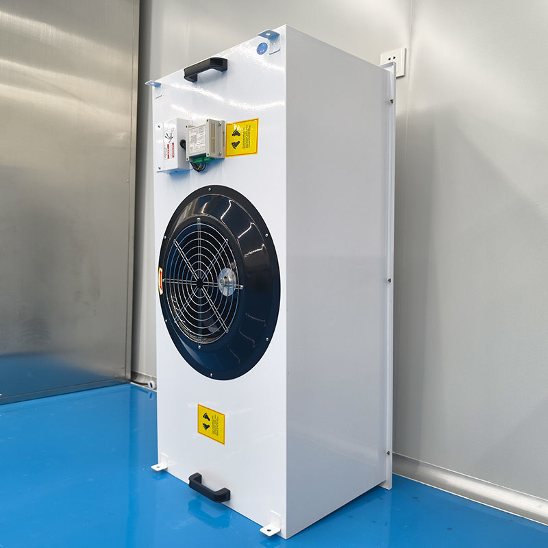 Unidad de filtro de ventilador FFU desmontable con pintura de placa fría y acero inoxidable 304 para sistemas de purificación de salas limpias con velocidad de aire HEPA 0,45-0,75 m/s