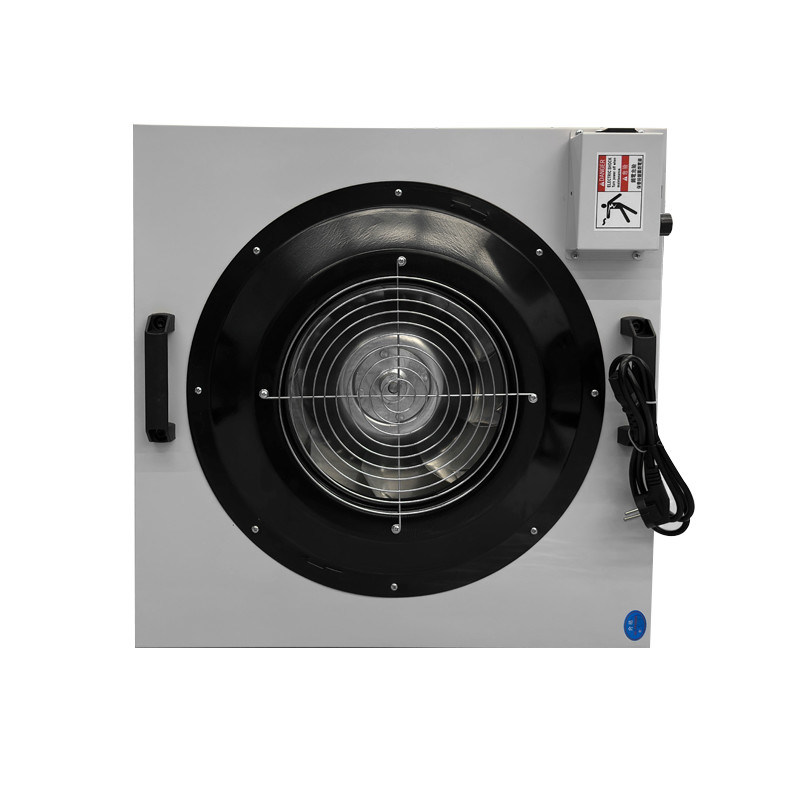 Unidad de filtro de ventilador con placa de zinc aluminizada con velocidad de aire HEPA de 0,45 a 0,75 m/s y 2 años de garantía para equipos de sala limpia
