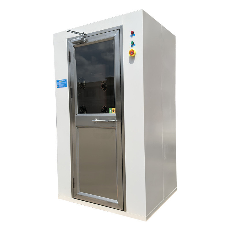 Ducha de aire de acero inoxidable 304 con puerta convexa para salas limpias farmacéuticas y alimentarias