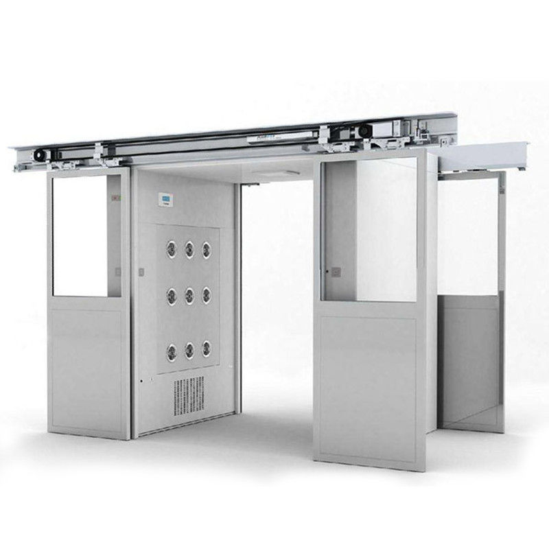 Puerta corredera automática, ducha de aire, DIN75200 Diseño a prueba de fuego y radar contra colisiones, ISO 14644-1
